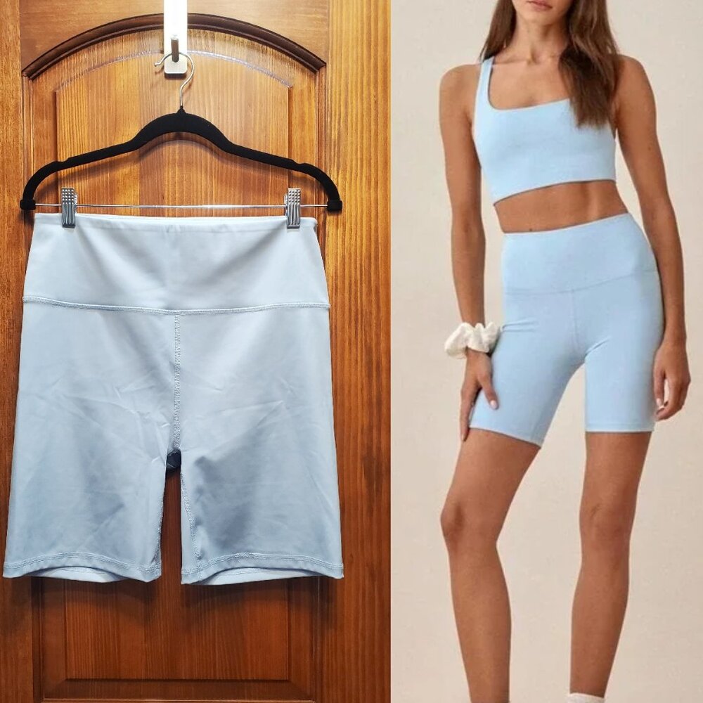 Reformation Ecomove 7 inch Blue Shorts, Size XL